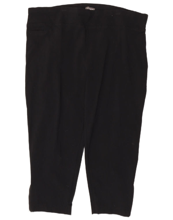 Marks & Spencer Womens Autograph Crop Leggings UK 26 5XL Sort Viscose