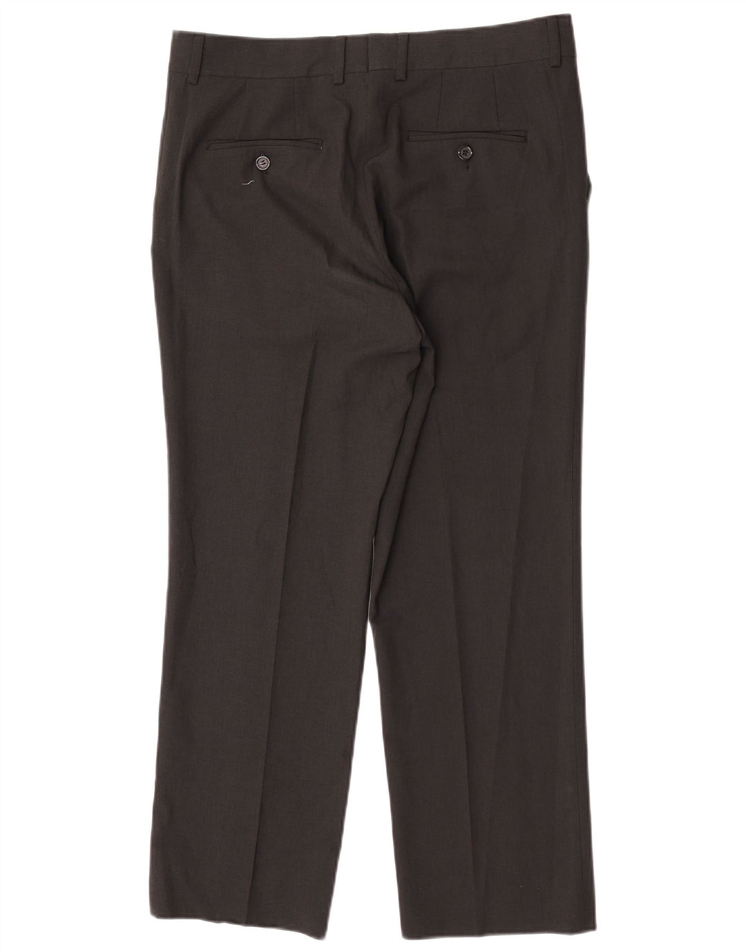 Zara Straight Suit Bukser til mænd EU 44 Large W34 L27 Sort Polyester