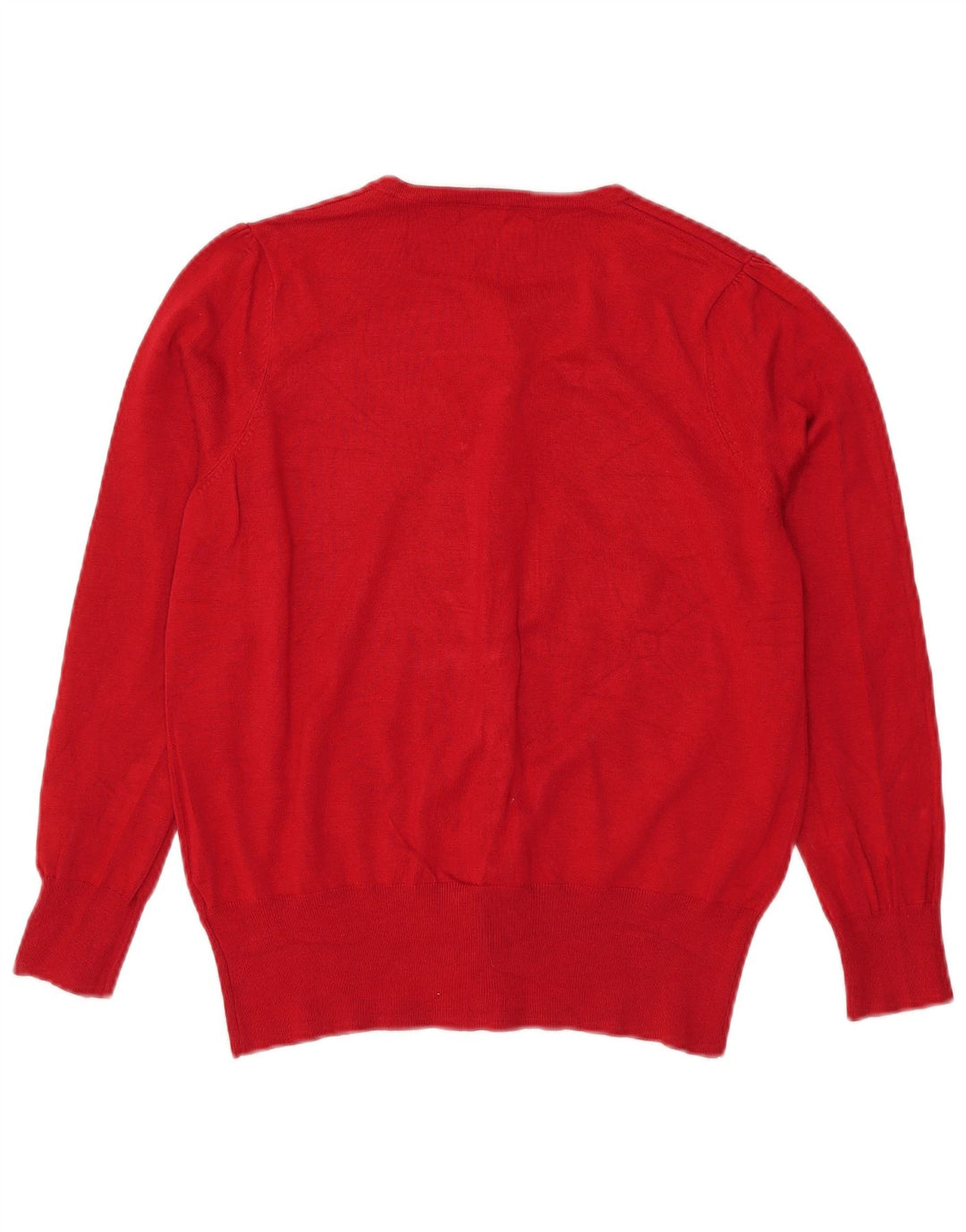 Marks & Spencer dame cardigan sweater UK 18 XL Rød viskose
