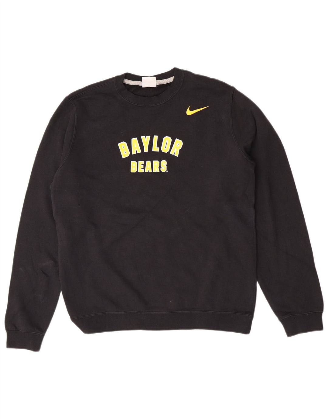 Nike Herre Baylor Bears Grafisk Sweatshirt Jumper Lille sort bomuld