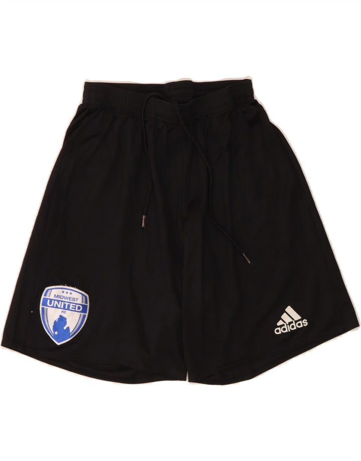 ADIDAS Boys Sport Shorts 10-11 Years Small  Black Polyester Vintage Adidas and Second-Hand Adidas from Messina Hembry 