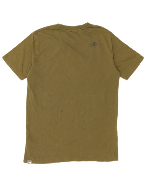The North Face Boys Grafisk T-Shirt Top 14-15 år XL Khaki Bomuld