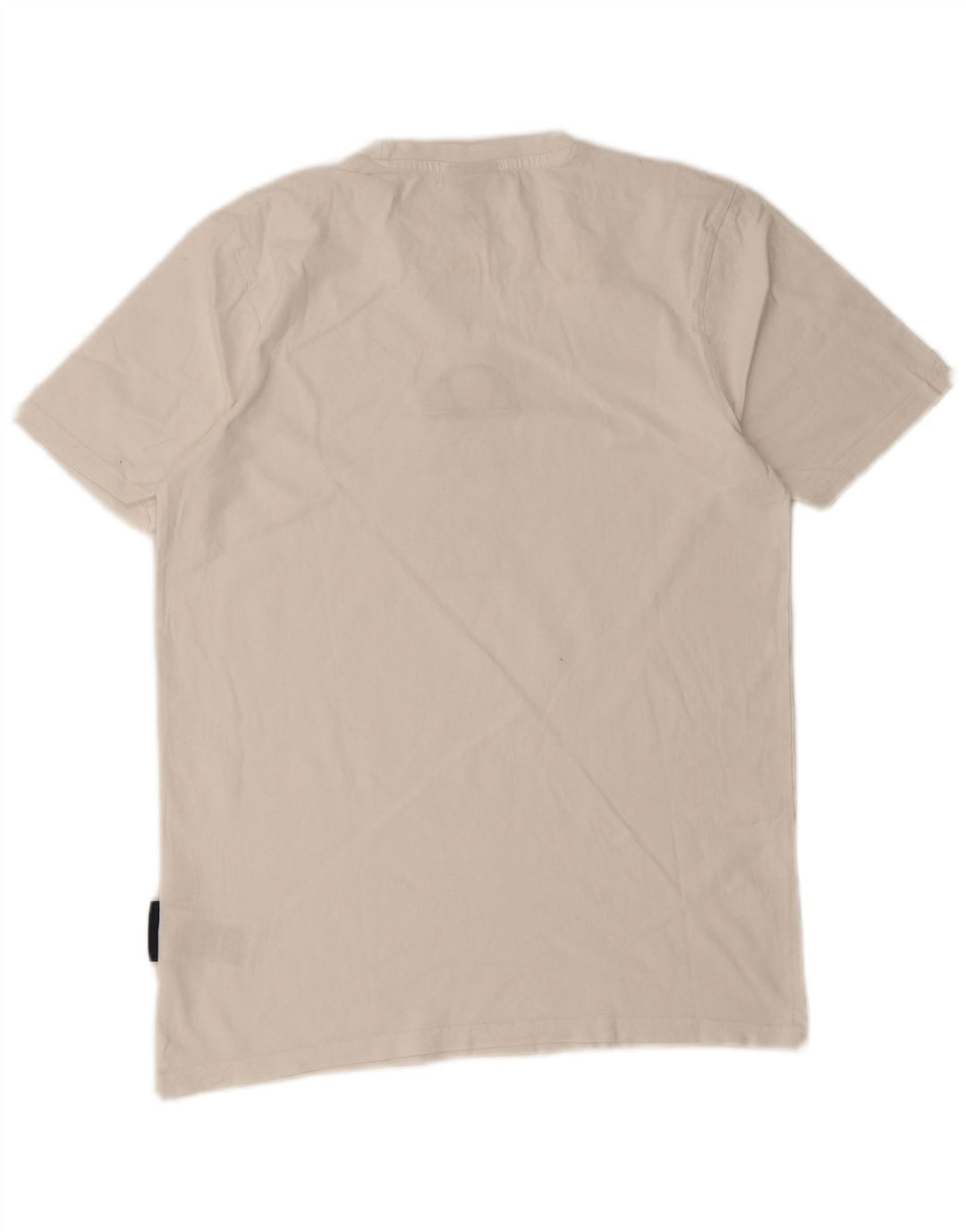 Ellesse Herre Grafisk T-Shirt Top Medium Hvid Bomuld
