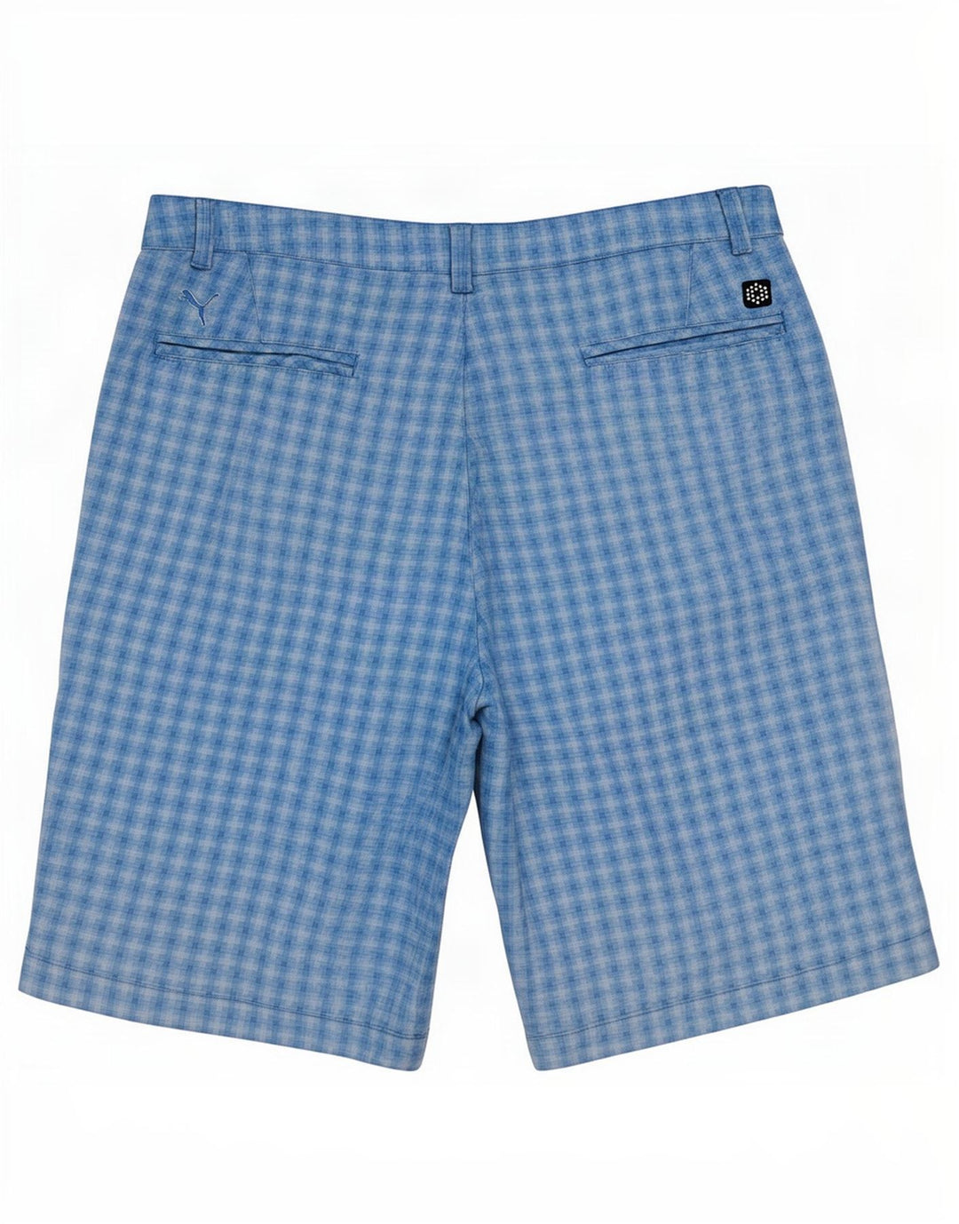 Puma Herre Chino Shorts Large W36 Blue Check