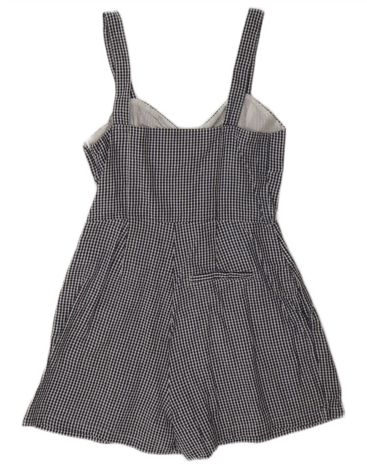 Jack Wills Dame Ærmeløs Regular Playsuit UK 10 Lille blå ternet bomuld