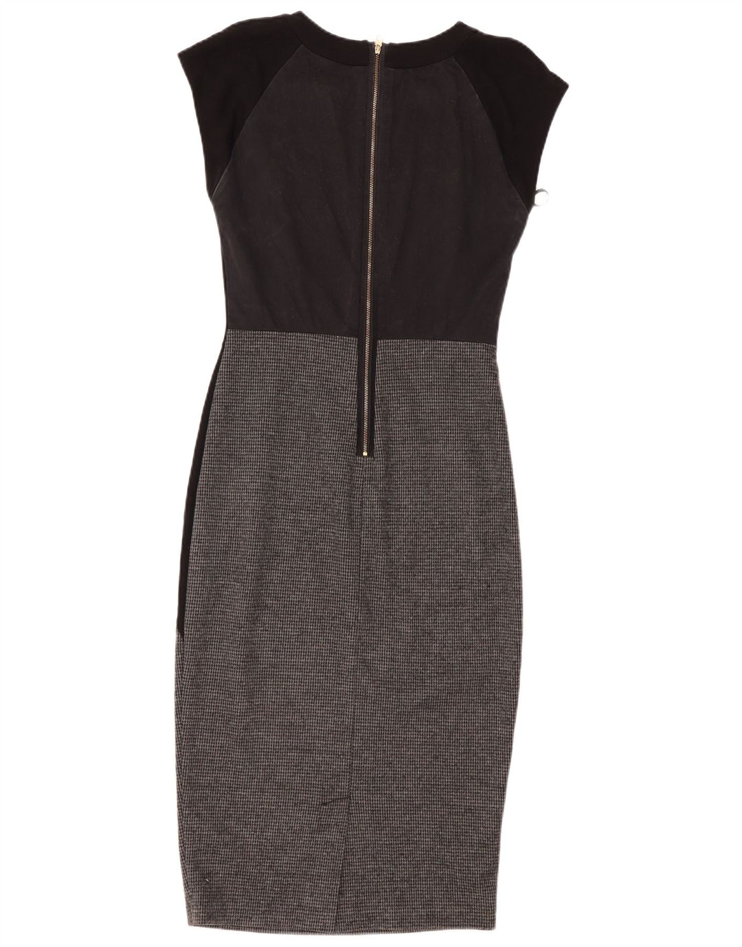 Ted Baker Womens Bodycon Kjole Størrelse 2 Lille Sort Colourblock Polyester