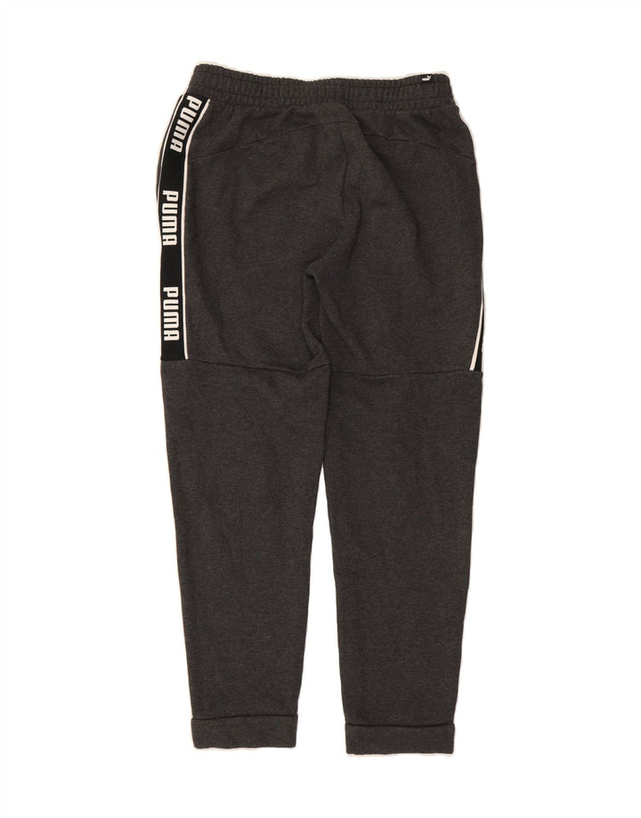 PUMA Mens Graphic Tracksuit Trousers Joggers Large  Grey Colourblock Vintage Puma and Second-Hand Puma from Messina Hembry 
