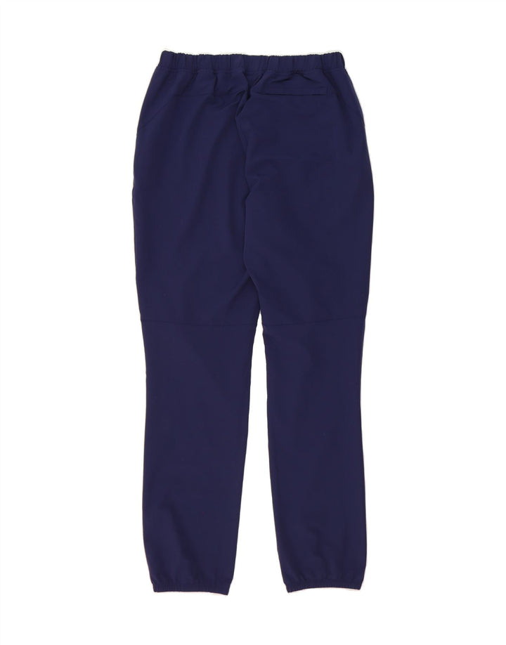 ASICS Womens Tracksuit Trousers Joggers UK 14 Medium Navy Blue Polyester Vintage Asics and Second-Hand Asics from Messina Hembry 