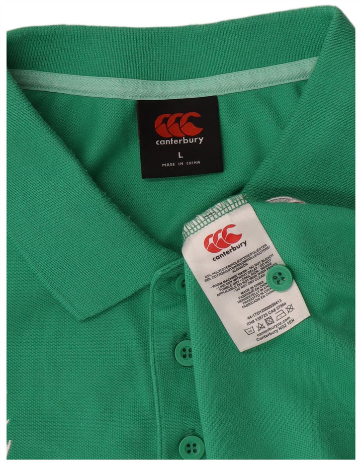 Canterbury Herre IRFU Polo Shirt Stor Grøn Polyester