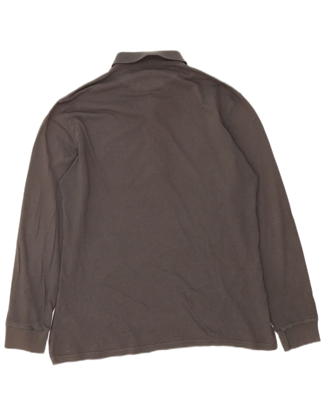 GAS Langærmet poloshirt til mænd, stor grå bomuld
