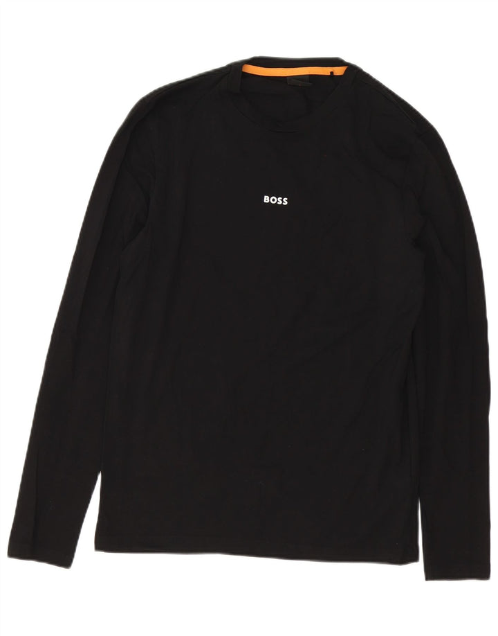 Hugo Boss Herre Top Langærmet Lille Sort Bomuld