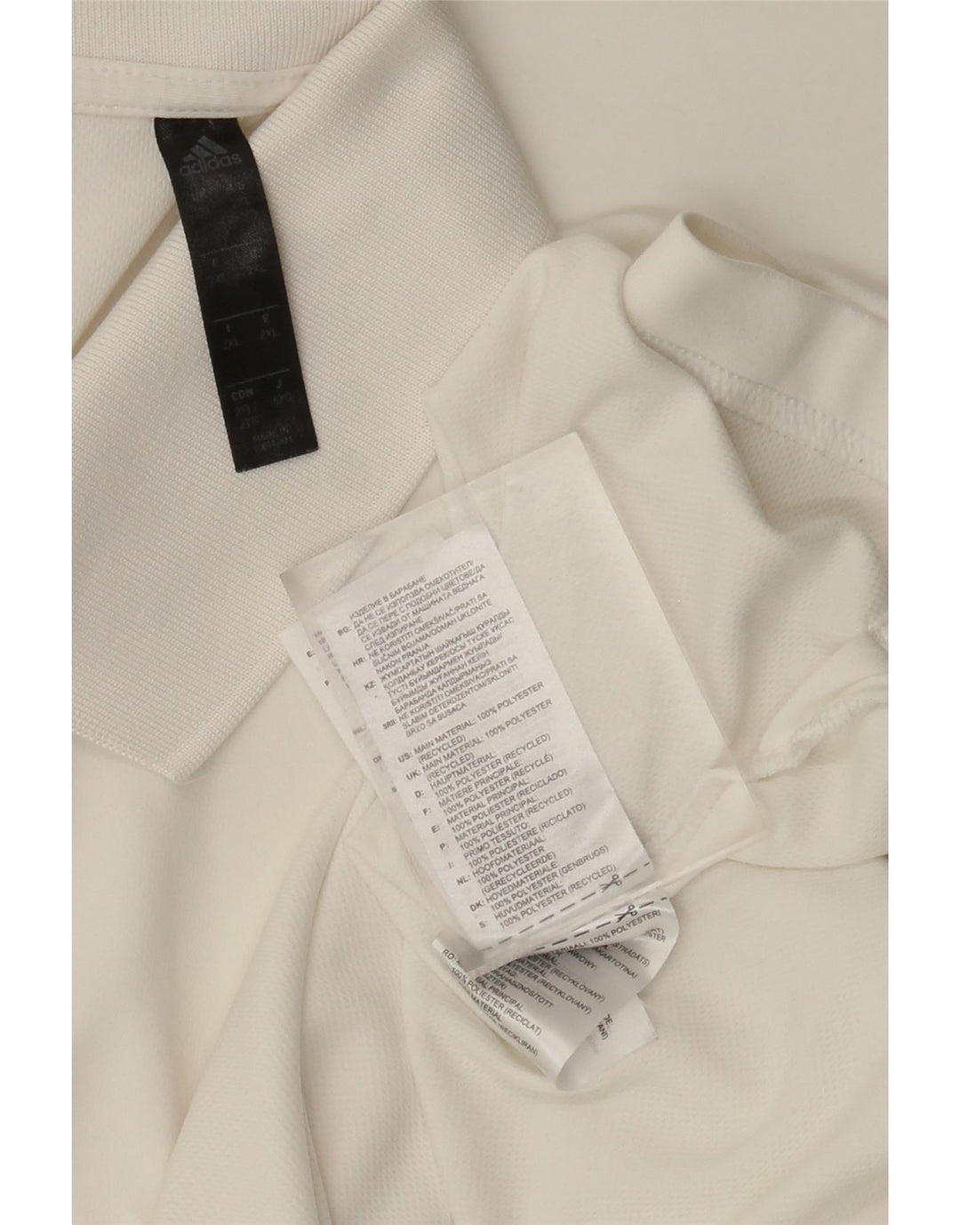 Adidas Polo Shirt til mænd 2XL Hvid Polyester