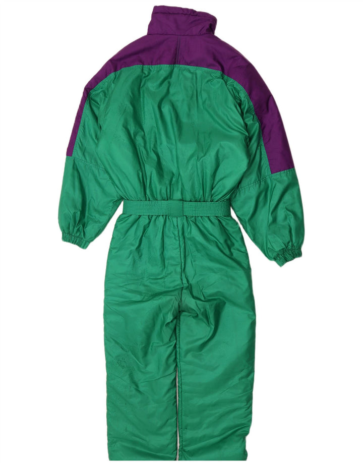 Brugi Dame Ski Jumpsuit IT 48 XL Grøn Colourblock Polyester Retro