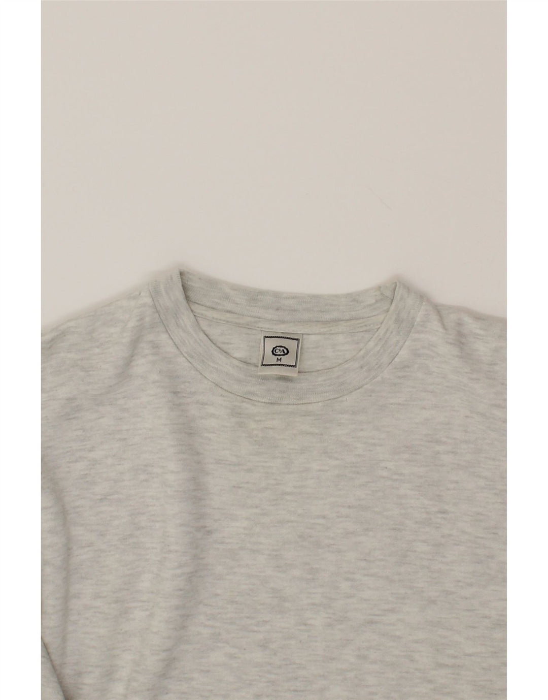 C&A Mens Sweatshirt Jumper Medium Grey Flecked Cotton Vintage C&A and Second-Hand C&A from Messina Hembry 