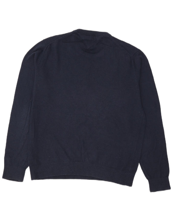 Tommy Hilfiger Herre Crew Neck Jumper Sweater 2XL Navy Blue Bomuld