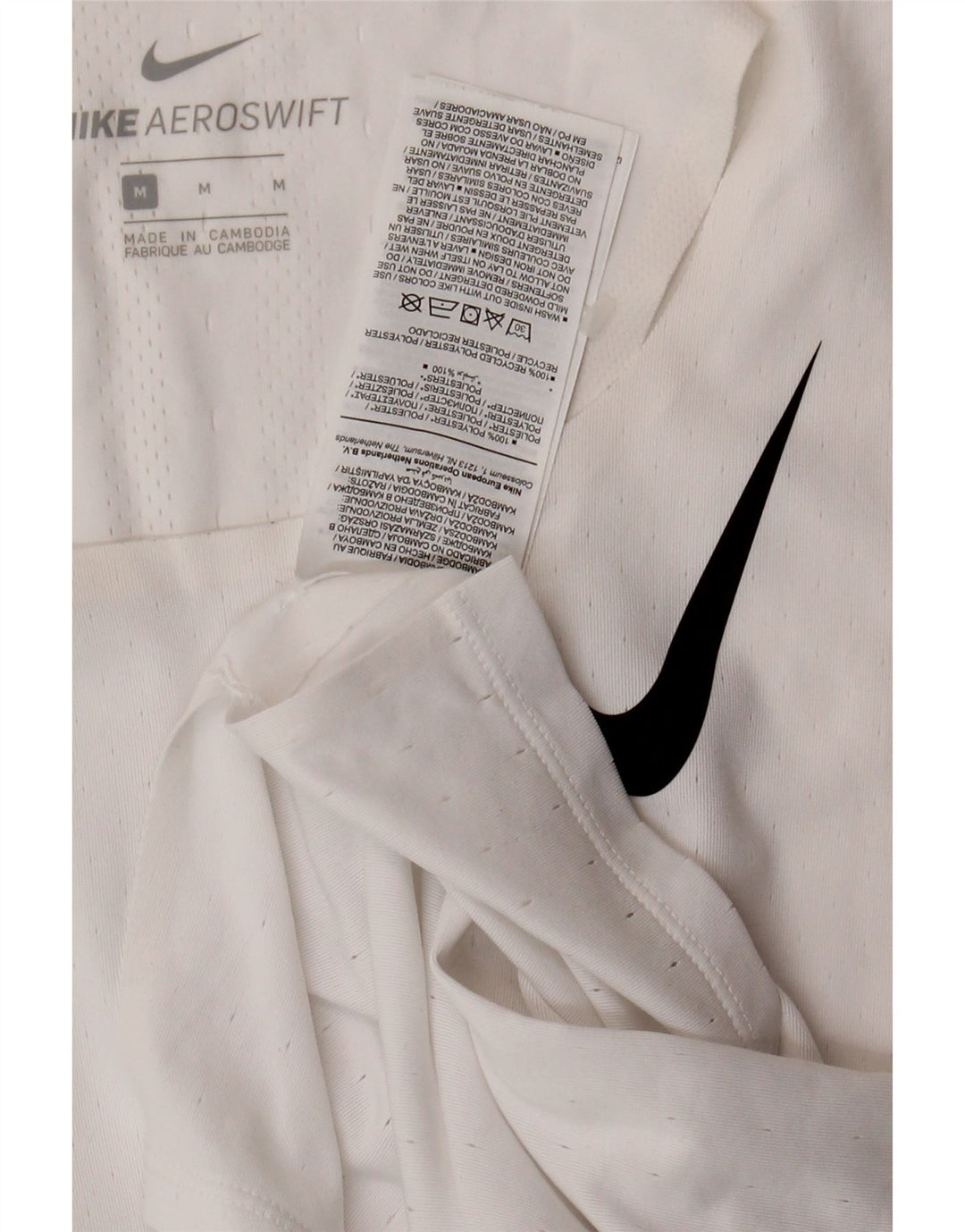 NIKE Womens Graphic Vest Top UK 12 Medium White Polyester Vintage Nike and Second-Hand Nike from Messina Hembry 
