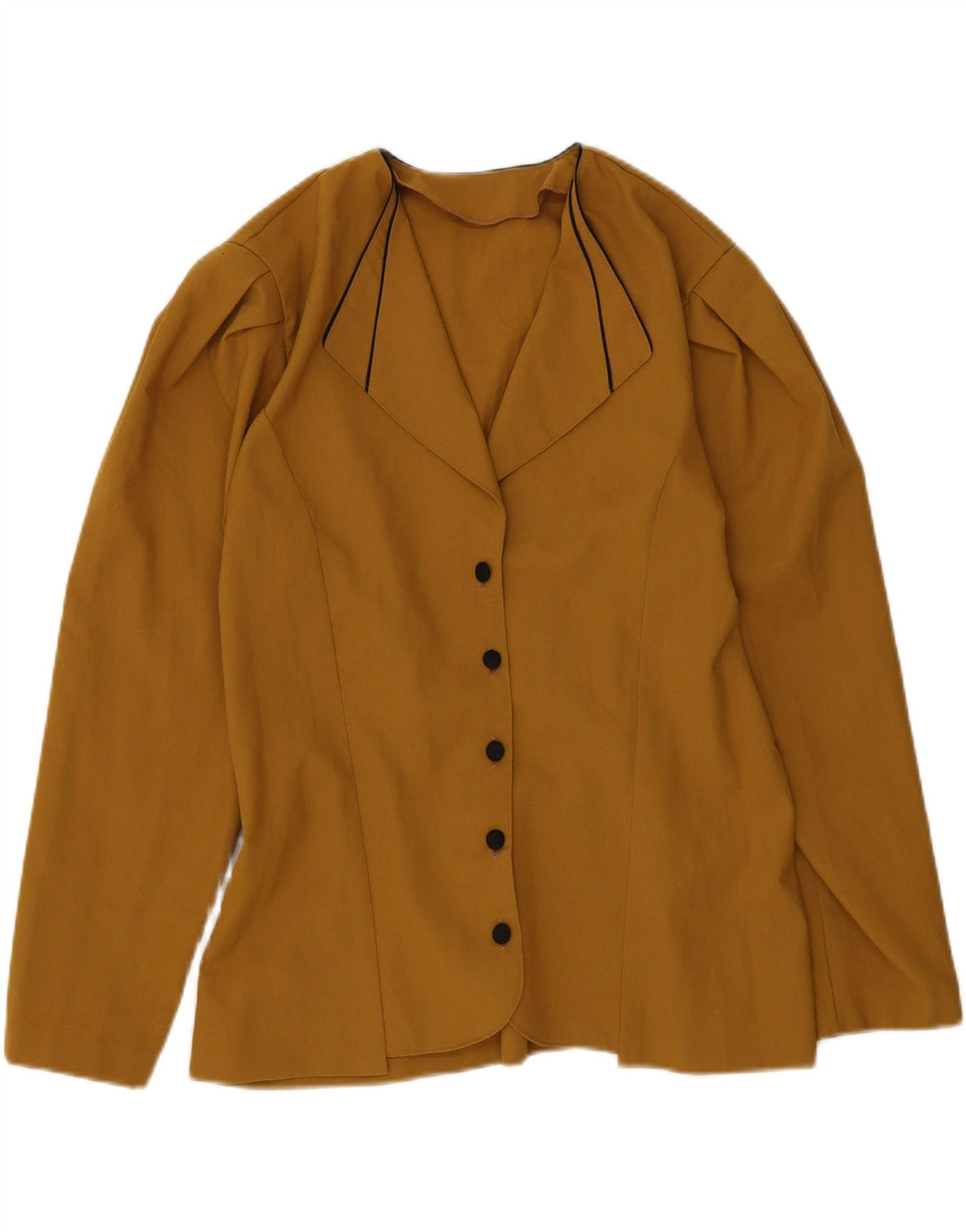 Vintage dame 5-knaps blazerjakke UK 14 medium brun