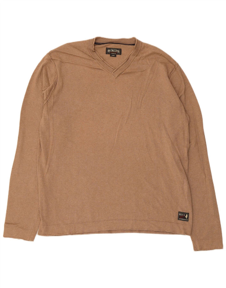 Marlboro Classics Herre V-hals sweater XL Beige