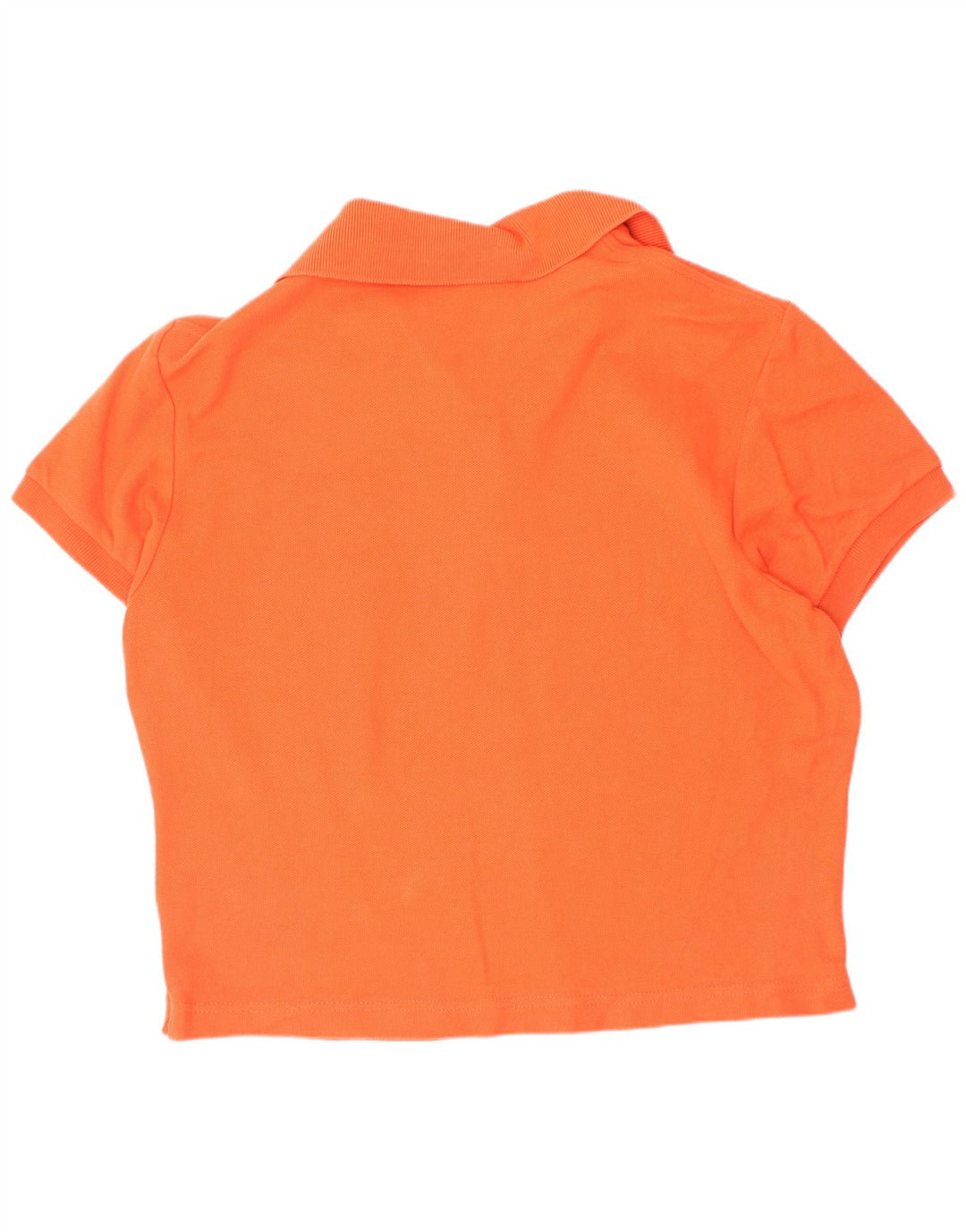 Fila Dame Crop Polo Shirt IT 44 Medium Orange