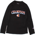 CHAMPION Boys Graphic Top Long Sleeve 9-10 Years Medium Black Cotton Vintage Champion and Second-Hand Champion from Messina Hembry 