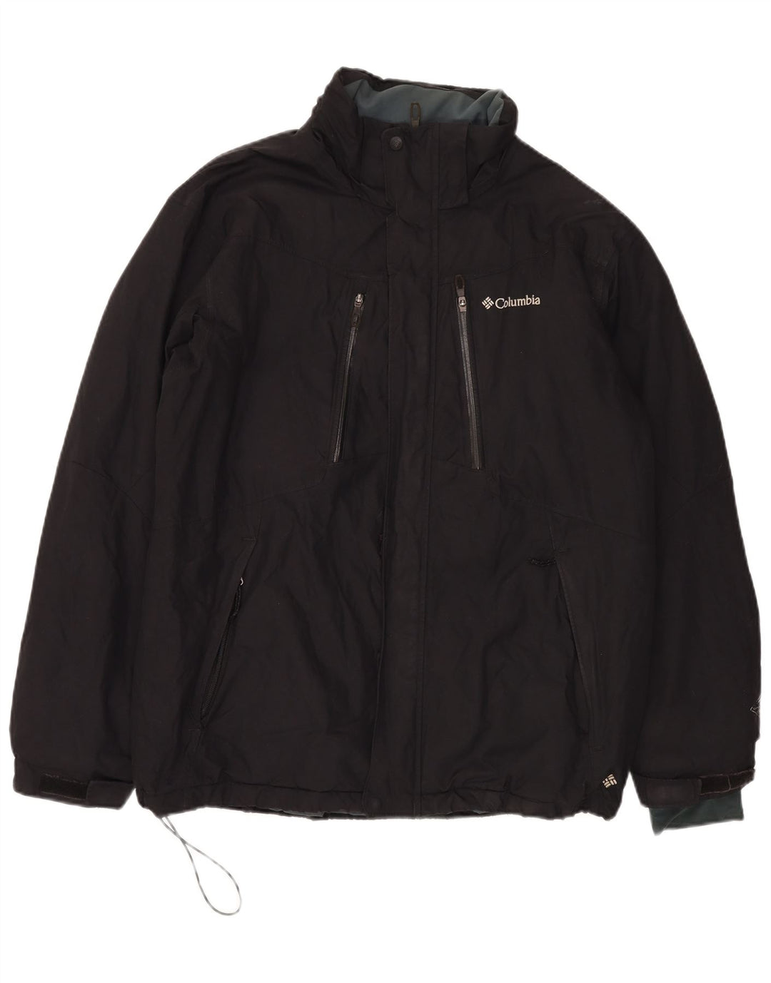 Columbia Herre Windbreaker Jacket UK 40 Large Black Nylon