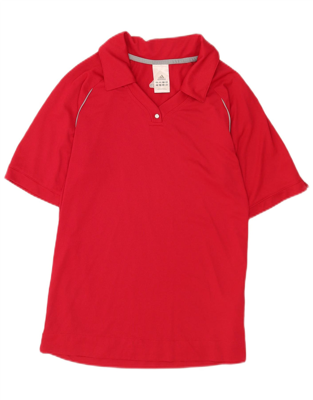 Adidas Dame Polo shirt UK 12 Medium Rød Polyester