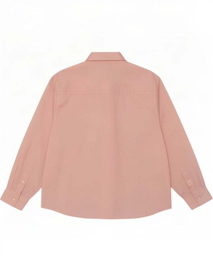 Vintage dameskjorte UK 12 Medium Pink Polyester