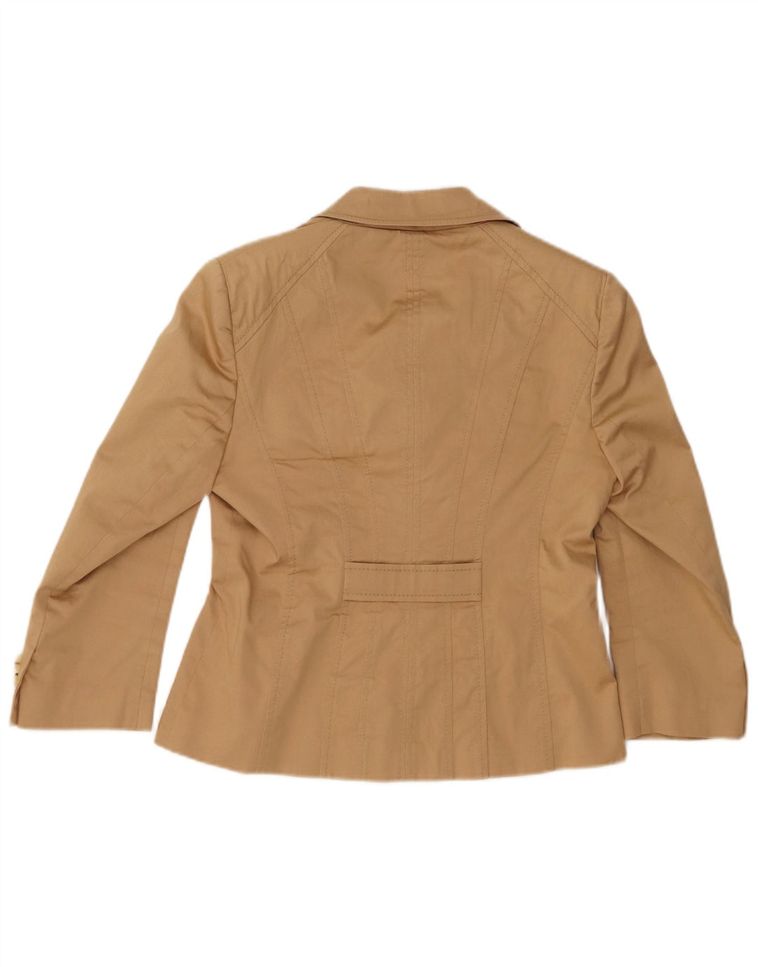 KAREN MILLEN Dame 5-knaps blazerjakke UK 12 Medium Beige Viscose