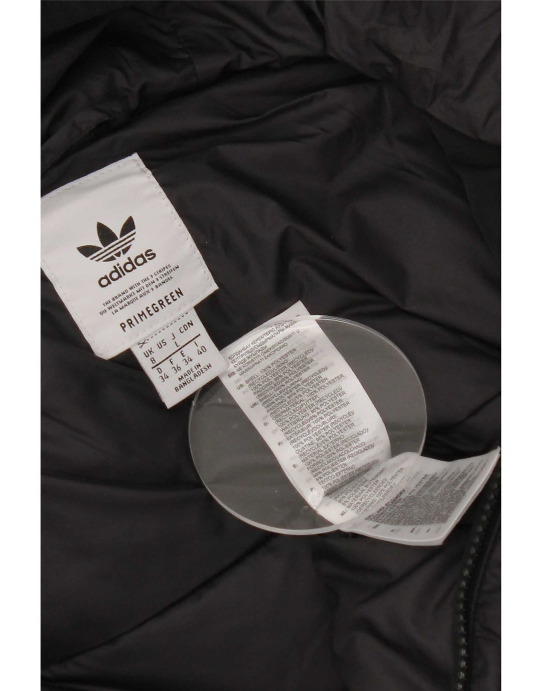 Adidas hættejakke til kvinder UK 8 Lille sort polyester