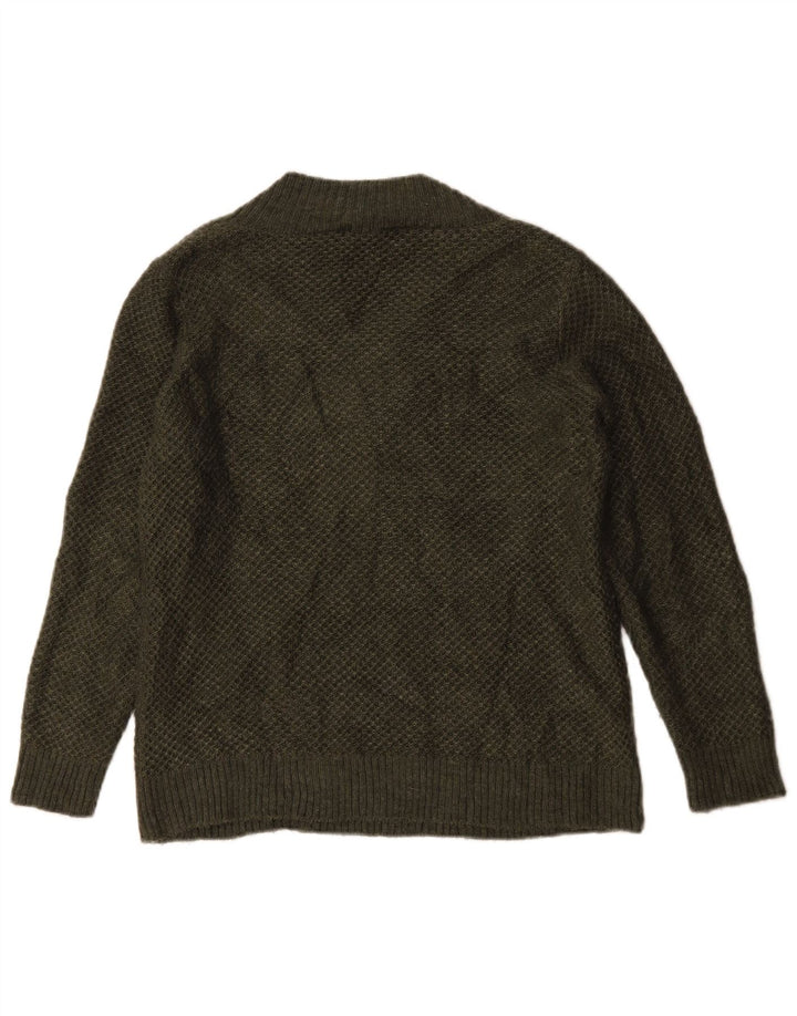 Marks & Spencer Dame Oversized V-hals sweater UK 10 Lille Grøn