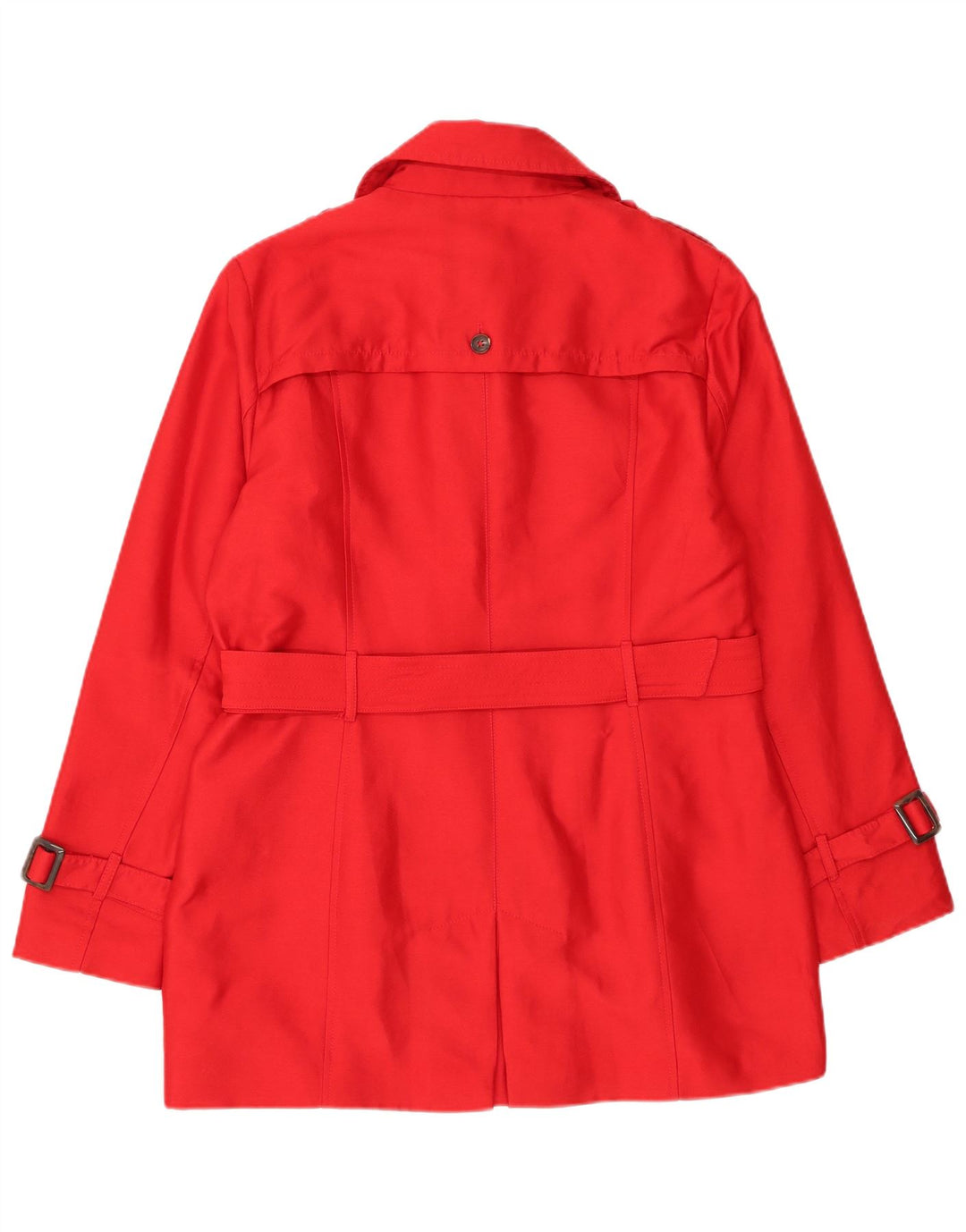 Laura Ashley Dame Trench Coat UK 14 Medium Rød Polyester