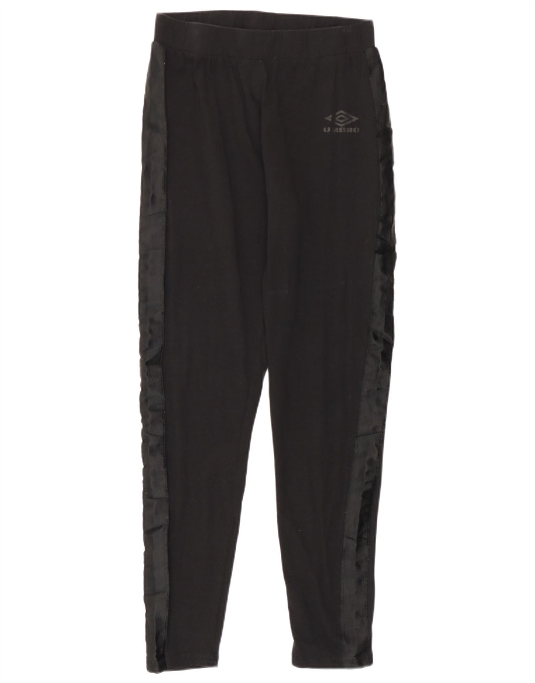 Umbro Womens Leggings UK 14 Large Black Colourblock Bomuld
