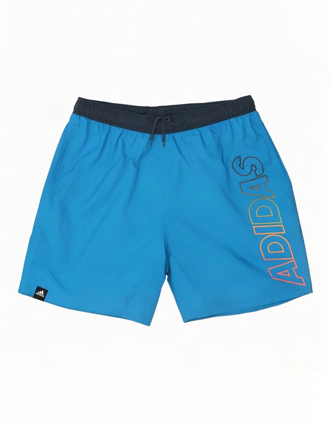 Adidas Herre grafiske sportsshorts Store blå farveblok polyester