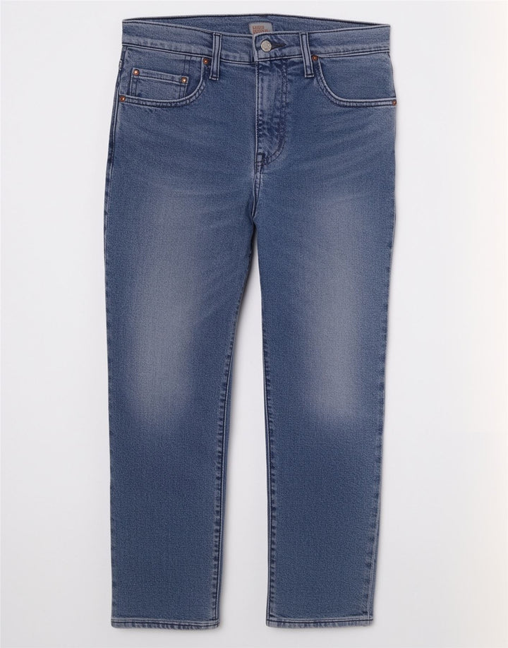 Levi's Herre 502 Straight Jeans W30 L30 Blå Bomuld