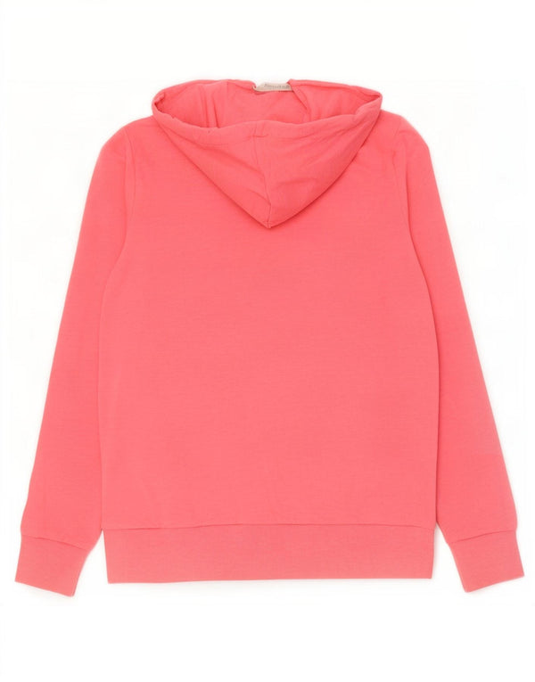 Marks & Spencer Dame Hættetrøje Sweater UK 12 Medium Pink Bomuld