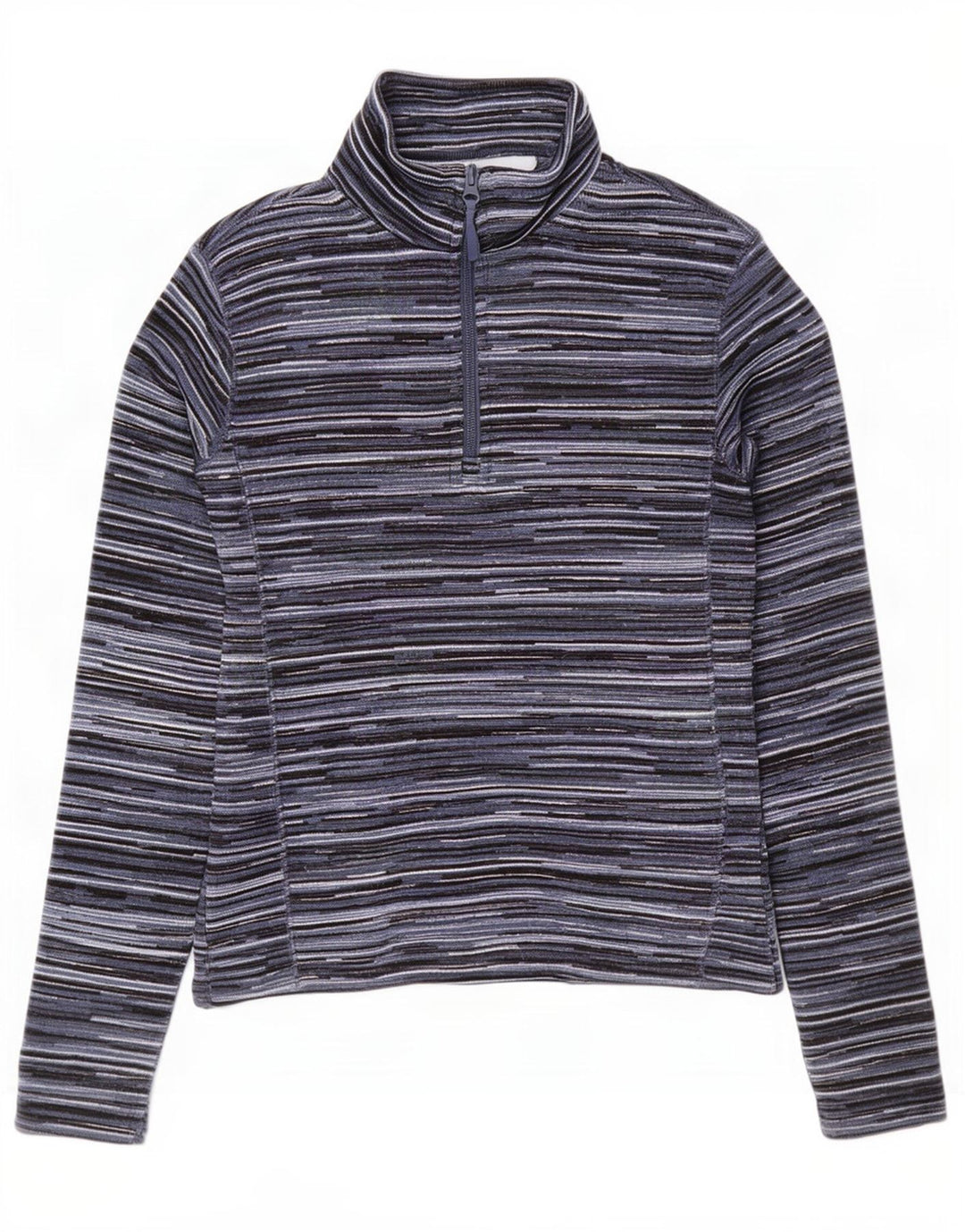 Mountain Warehouse Dame Zip Neck Jumper Sweater UK 10 Small Navy Blue
