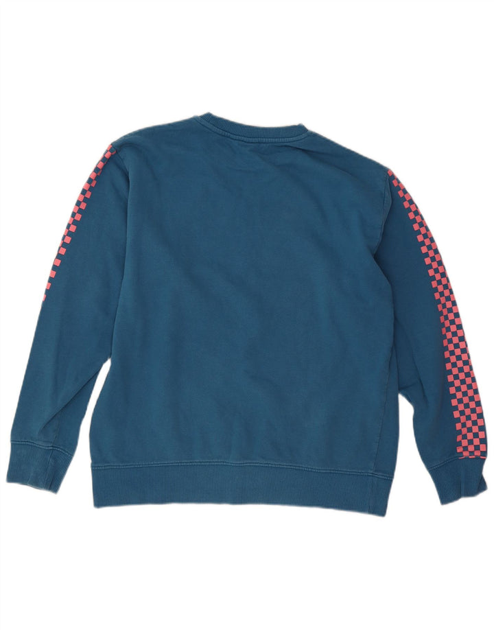 Vans Herre grafisk sweatshirt Jumper Medium Blue Bomuld