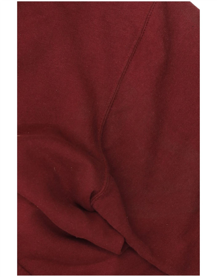 Champion Dame Grafisk Hættetrøje Sweater UK 14 Medium Maroon