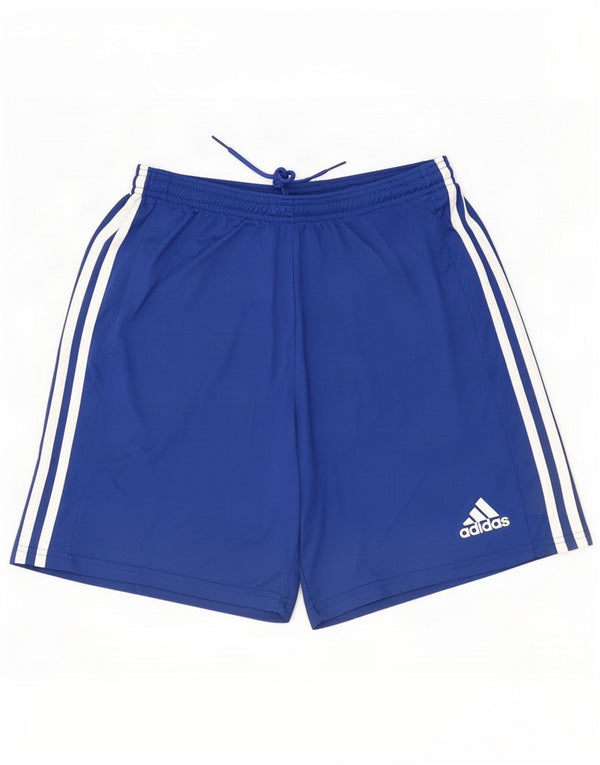 Adidas Womens Aeroready Sport Shorts UK 14 Large Blue Polyester