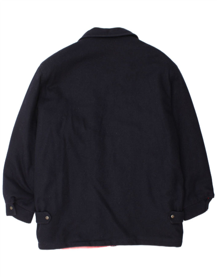 Polbot Herre Military Jacket UK 42 XL Navy Blue Wool