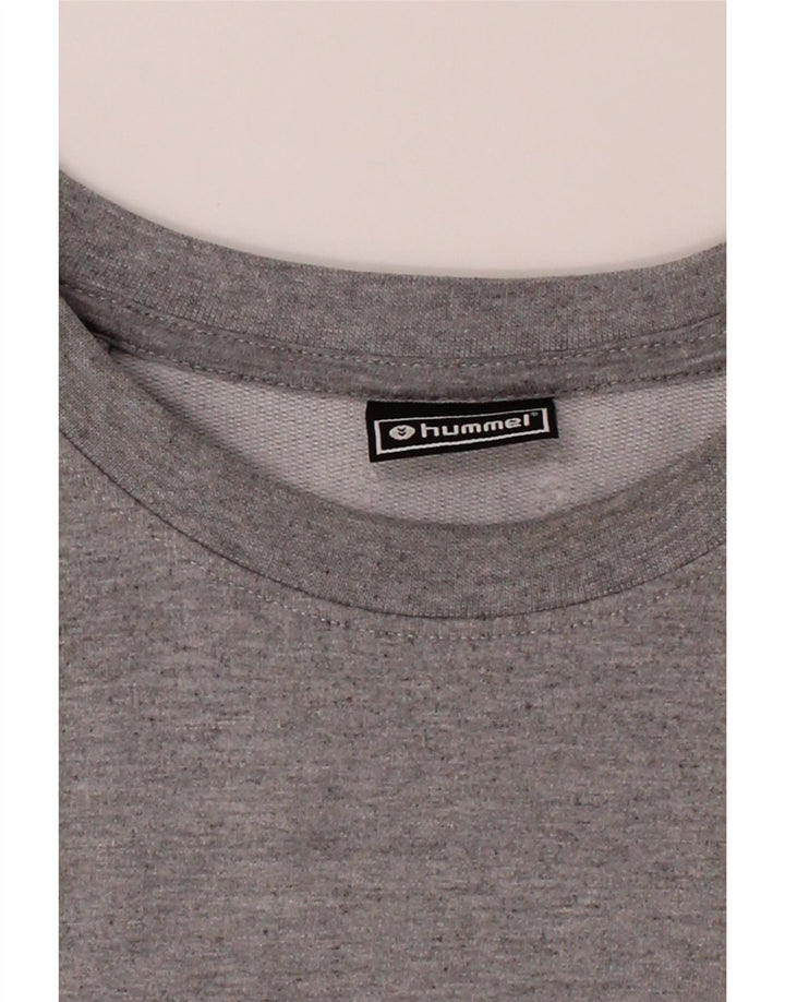 HUMMEL Mens Graphic Sweatshirt Jumper Large Grey Cotton Vintage Hummel and Second-Hand Hummel from Messina Hembry 