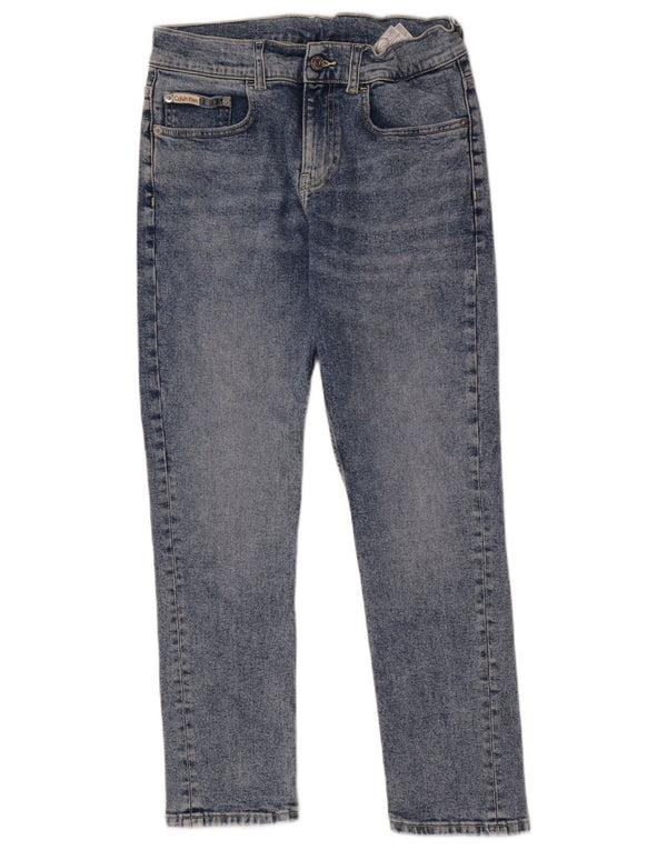 Calvin Klein Boys Slim Jeans 13-14 år W30 L27 Blå Bomuld