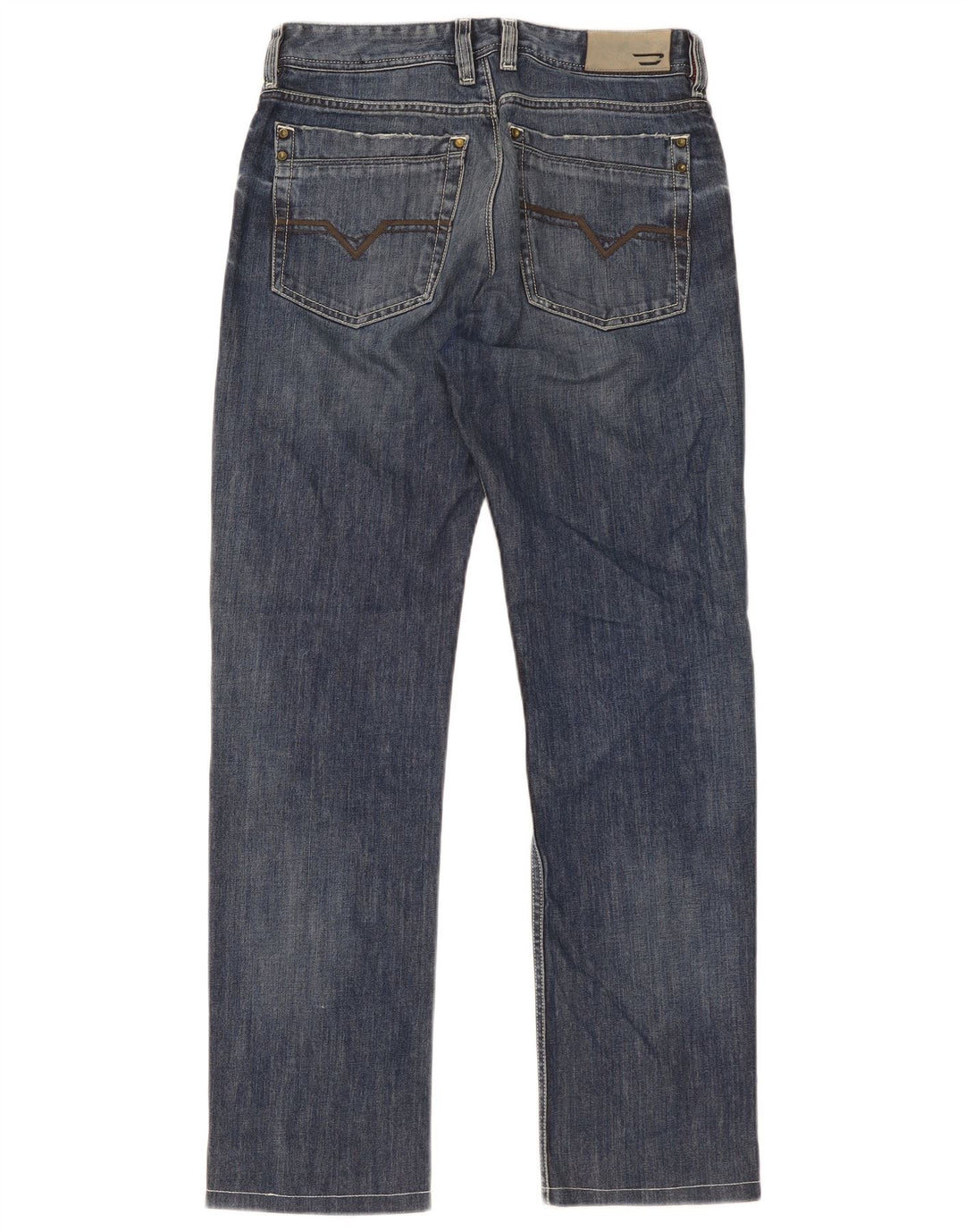 Diesel Straight Jeans til mænd W29 L32 Blå Bomuld