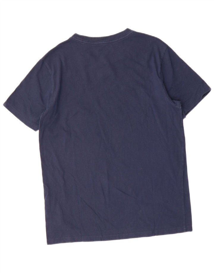 Levi's Dame Standard Grafisk T-Shirt Top UK 14 Medium Navy Blue Bomuld