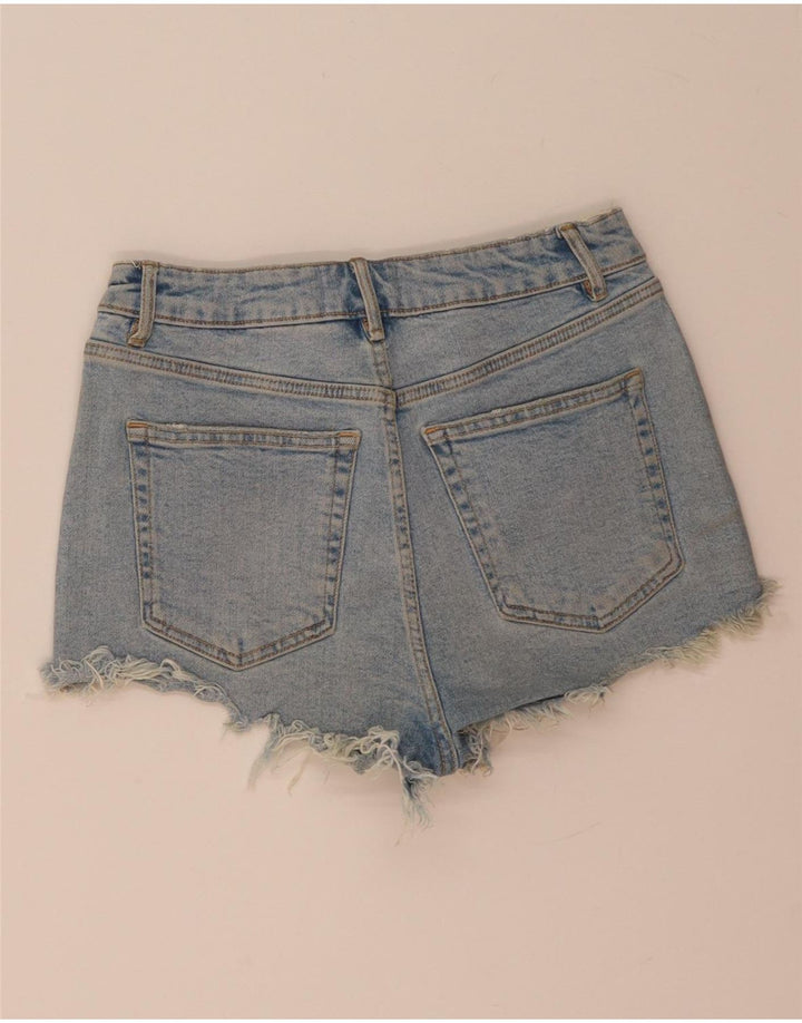 Zara Dame Denim Shorts EU 38 Small W28 Blue