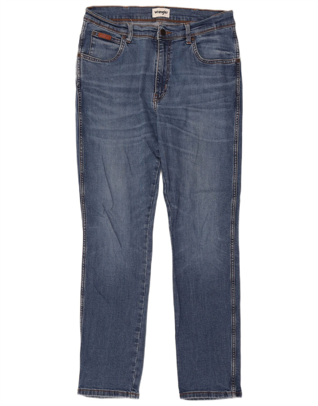 Wrangler Slim Jeans til mænd W34 L30 blå bomuld