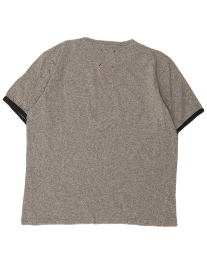 Champion Herre NY Rochester Grafisk T-Shirt Top Stor Grå Flecked
