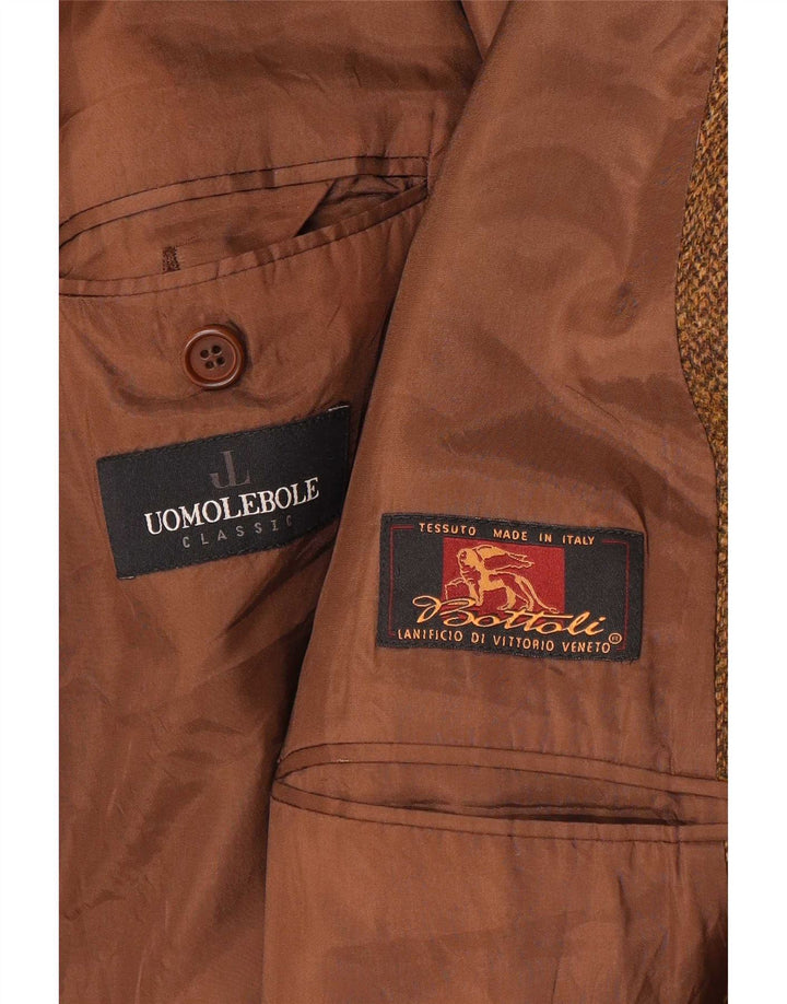 Lebole Herre 3-knaps blazerjakke UK 42 XL Beige sildeben