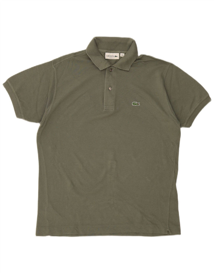 LACOSTE Poloshirt til mænd i klassisk pasform størrelse 4 Medium Khaki Bomuld