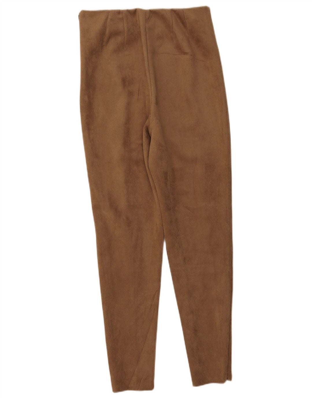 Zara Dame Slim High Waist Bukser Medium W28 L27 Brun Polyester